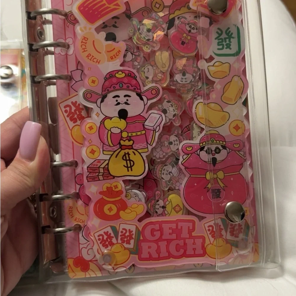 ACRYLIC SHAKER BINDER NOTEBOOKS